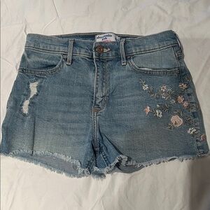 Abercrombie & Fitch high rise shortie short jean short 15/16